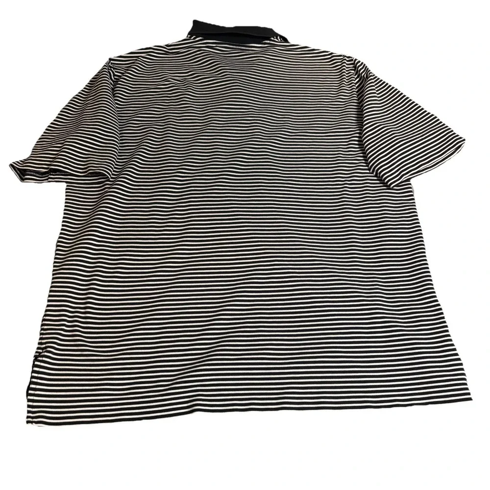 Polo Golf Ralph Lauren Short Sleeve Polo Black‎ And White Stripes Size X-Large